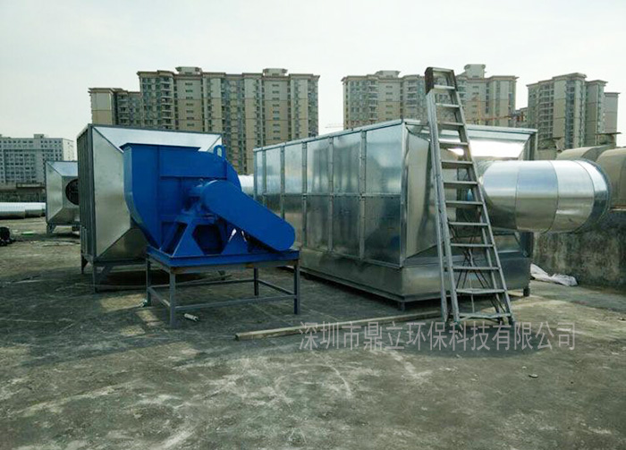 深圳市瑞益防火建材有限公司有机废气塔成功案例